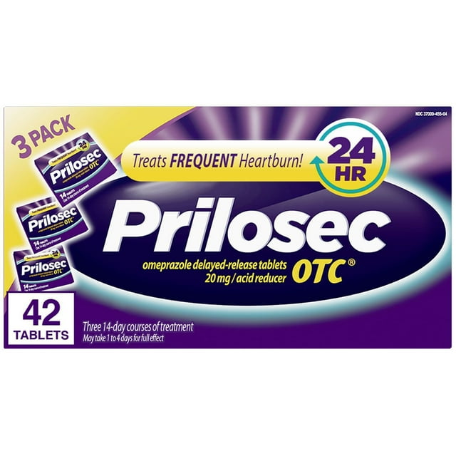 미국 직구 프릴로섹 OTC 오메프라졸 20mg 42정 속쓰림 위산 감소제