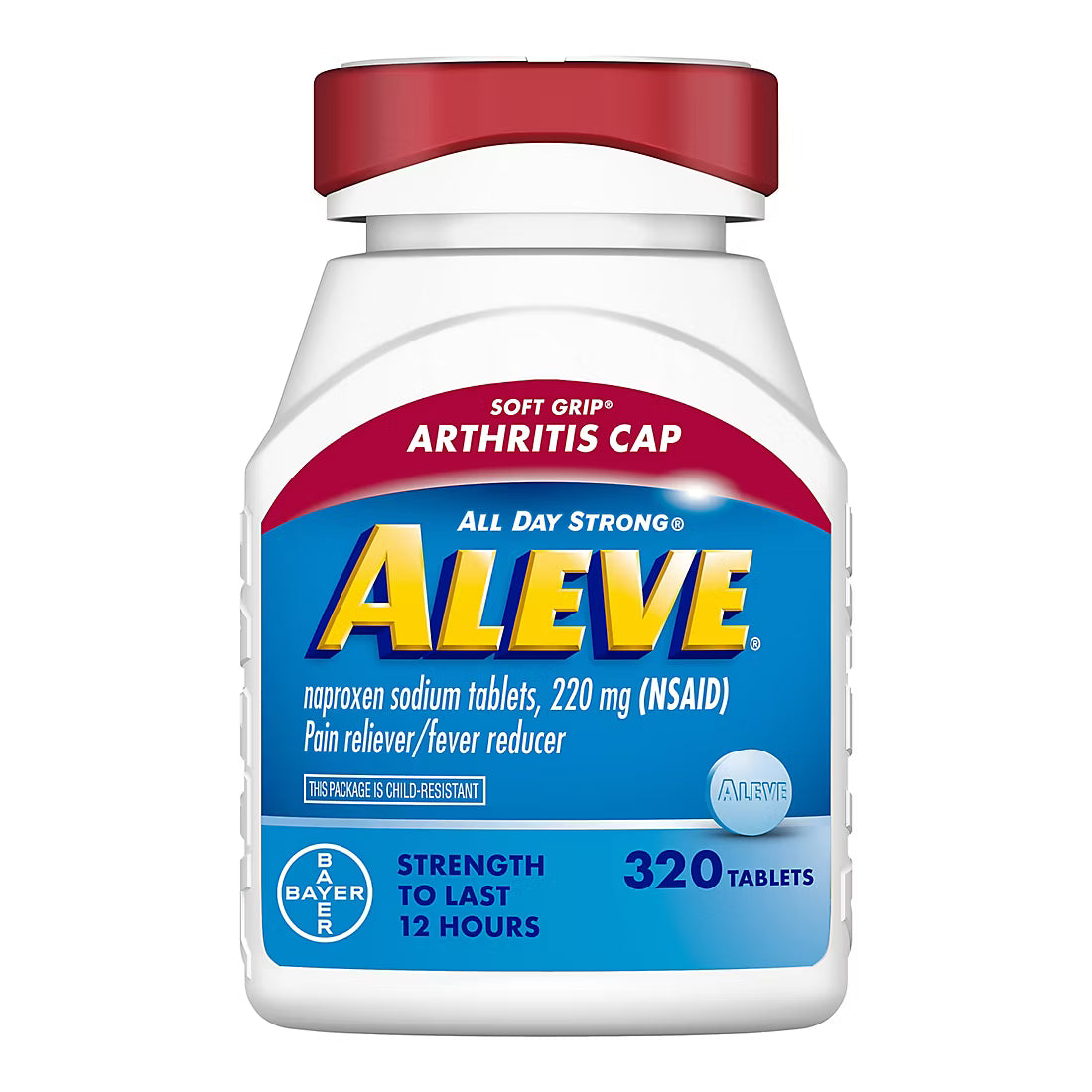 Aleve 알리브 나프록센 220mg 관절염 관절통 허리통증 진통제 320정