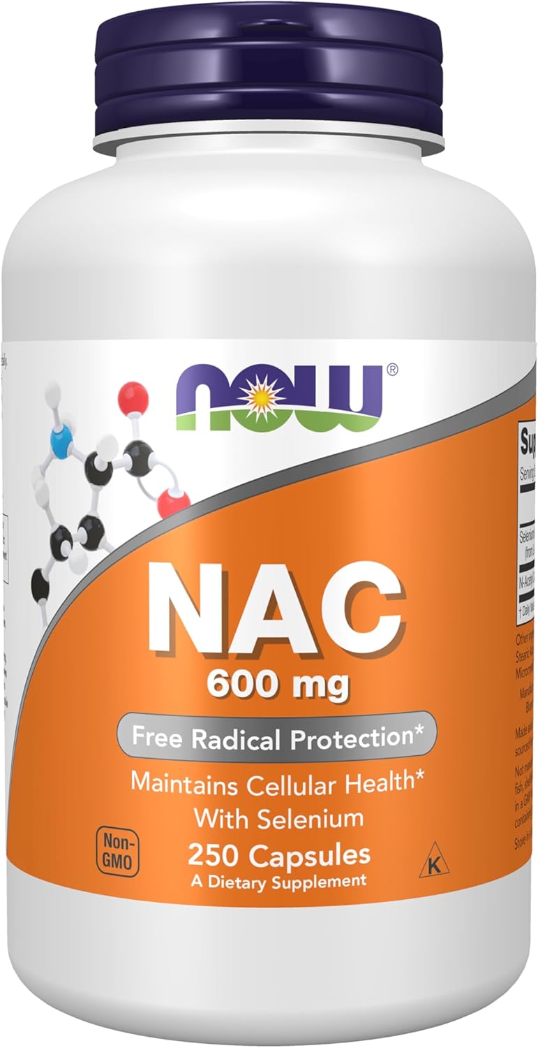 미국 직구 나우푸드 NOW Foods NAC N-아세틸 시스테인 600mg 셀레늄 250캡슐