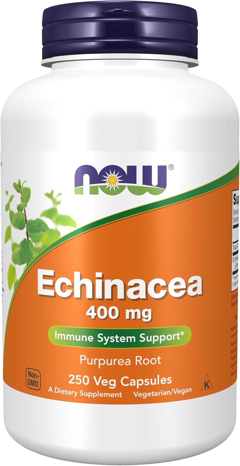 나우푸드 에키네시아 Echinacea Purpurea Root 400mg 면역 건강 베지 캡슐