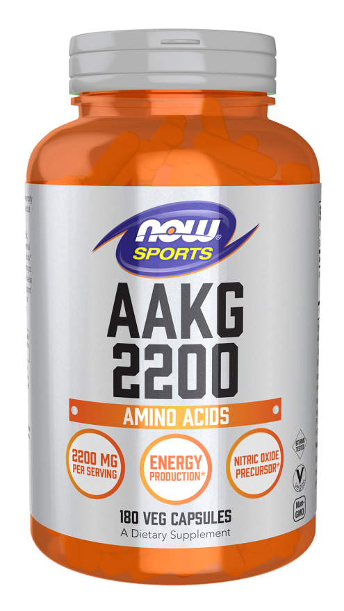나우푸드 AAKG 2200 베지 캡슐 – 펌핑·혈류 지원 아미노산