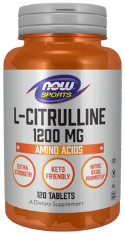 나우푸드 L-시트룰린 엑스트라 스트렝스 1200 mg 정제 – 고함량 펌핑 지원