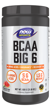 나우푸드 BCAA 빅 6 수박맛 파우더 – 근손실 방지·빠른 회복을 돕는 운동 중·후 아미노산 보충제