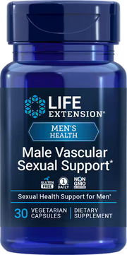 Life Extension Male Vascular Sexual Support Black Ginger 100mg 30 Vegetarian Capsules 남성 건강 보충제