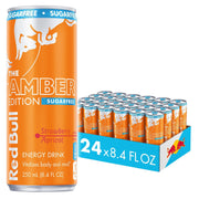 레드불 슈가프리 앰버 에디션 8.4 fl. oz × 24 – 트로피컬 감귤 풍미