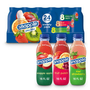 스내플 주스 드링크 버라이어티 16 fl. oz × 24 – 상큼한 과일 음료