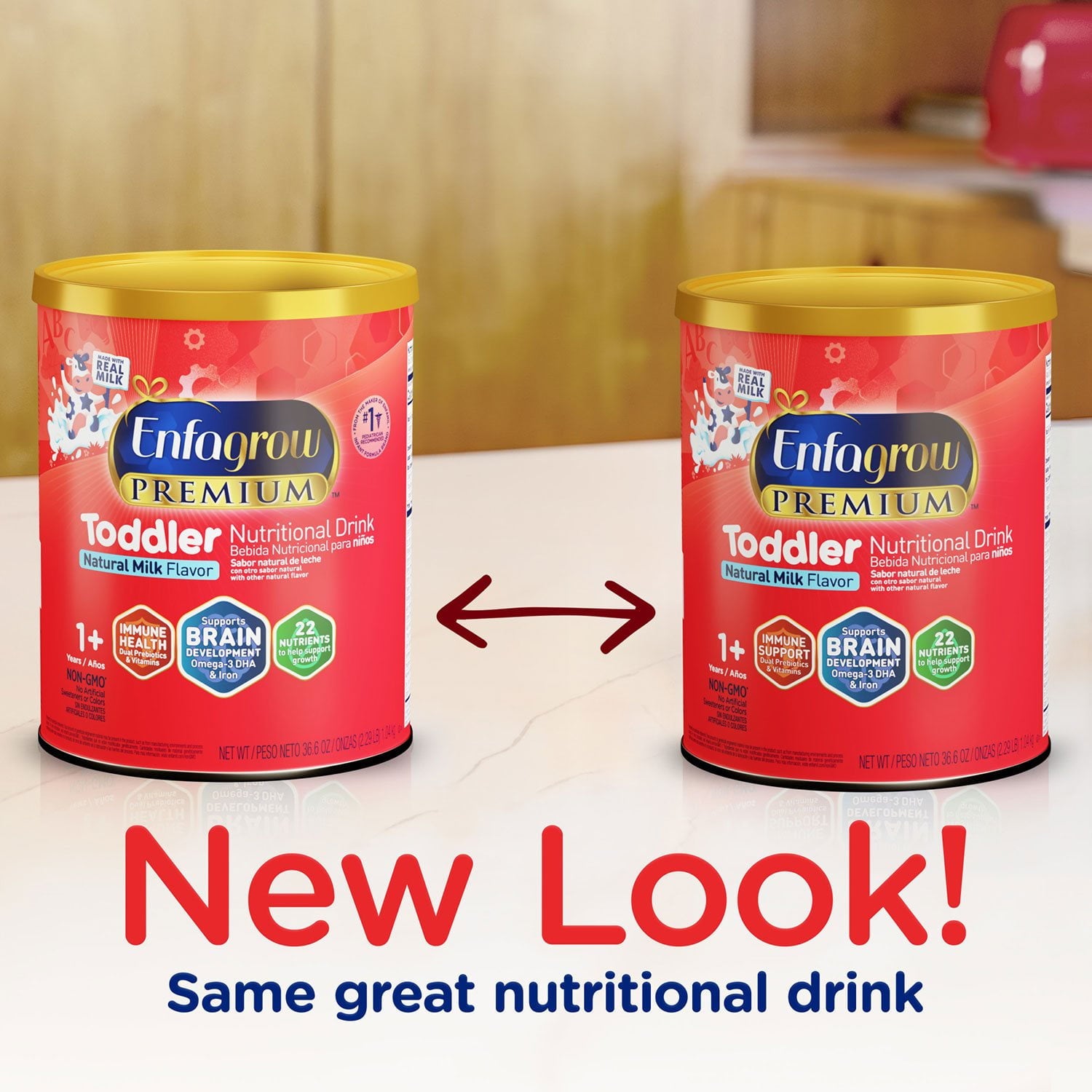 엔파그로 프리미엄 토들러 밀크 분유 36.6oz — DHA 함유 성장기 영양 분유