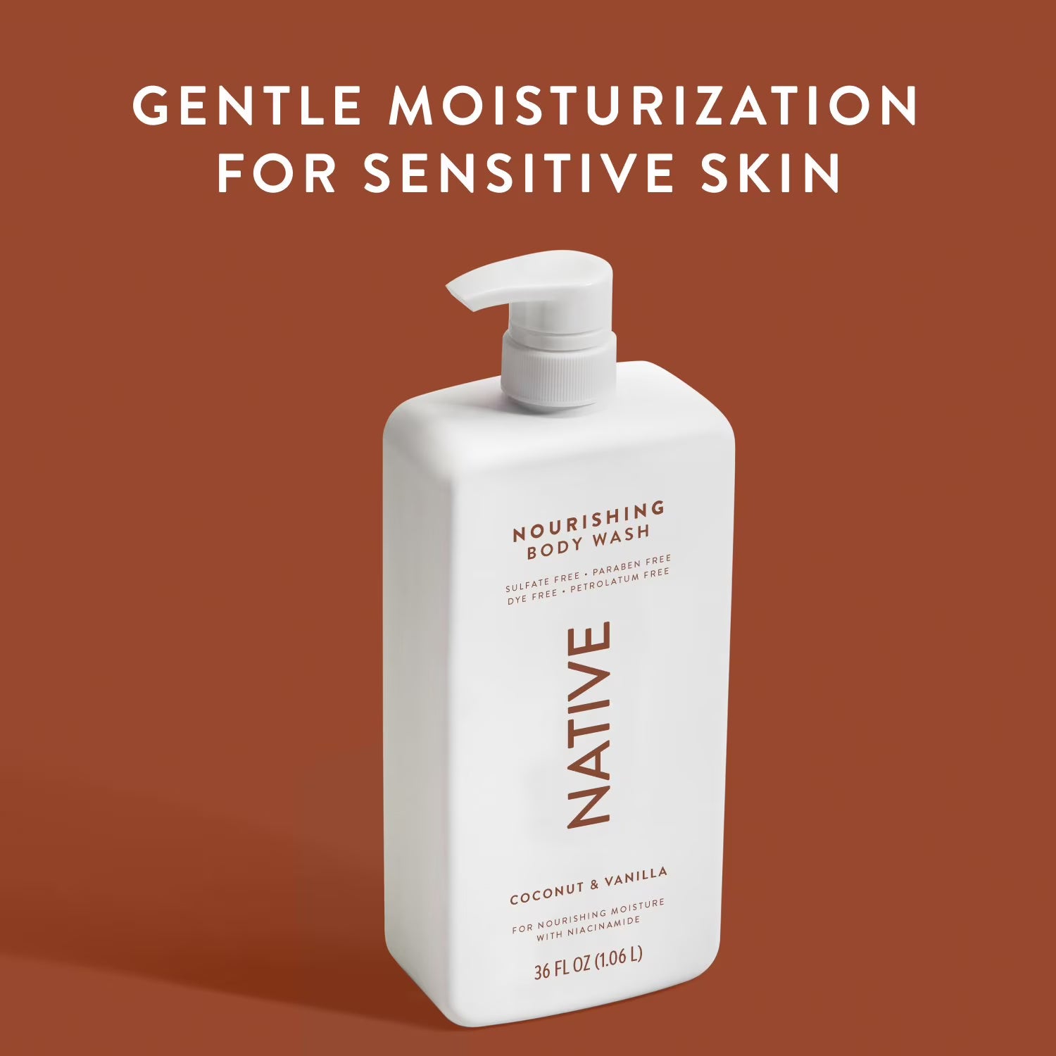 네이티브 너리싱 바디워시 코코넛 & 바닐라 36 fl. oz., 2 pk. – 부드러운 거품과 코코넛·바닐라 향, 촉촉한 사용감