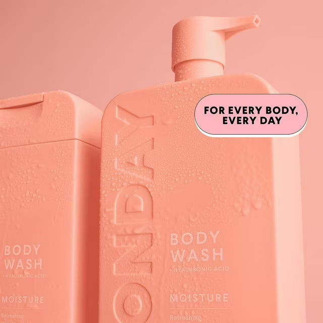 먼데이 헤어케어 모이스처 바디워시 번들 34 fl. oz., 2 pk. – 순한 세정력과 촉촉한 사용감이 특징인 데일리 바디워시
