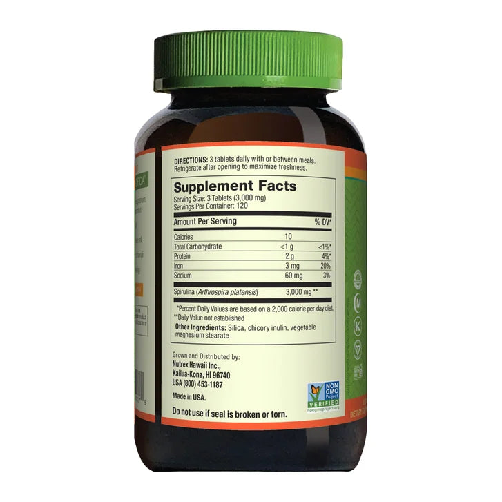 퓨어 하와이안 스피루리나 3000mg – 면역·에너지·항산화 초강도 포뮬라, 360정