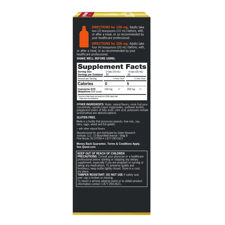 큐놀 액상 CoQ10 100mg – 고흡수 코큐텐·심장 에너지, 30.4fl oz