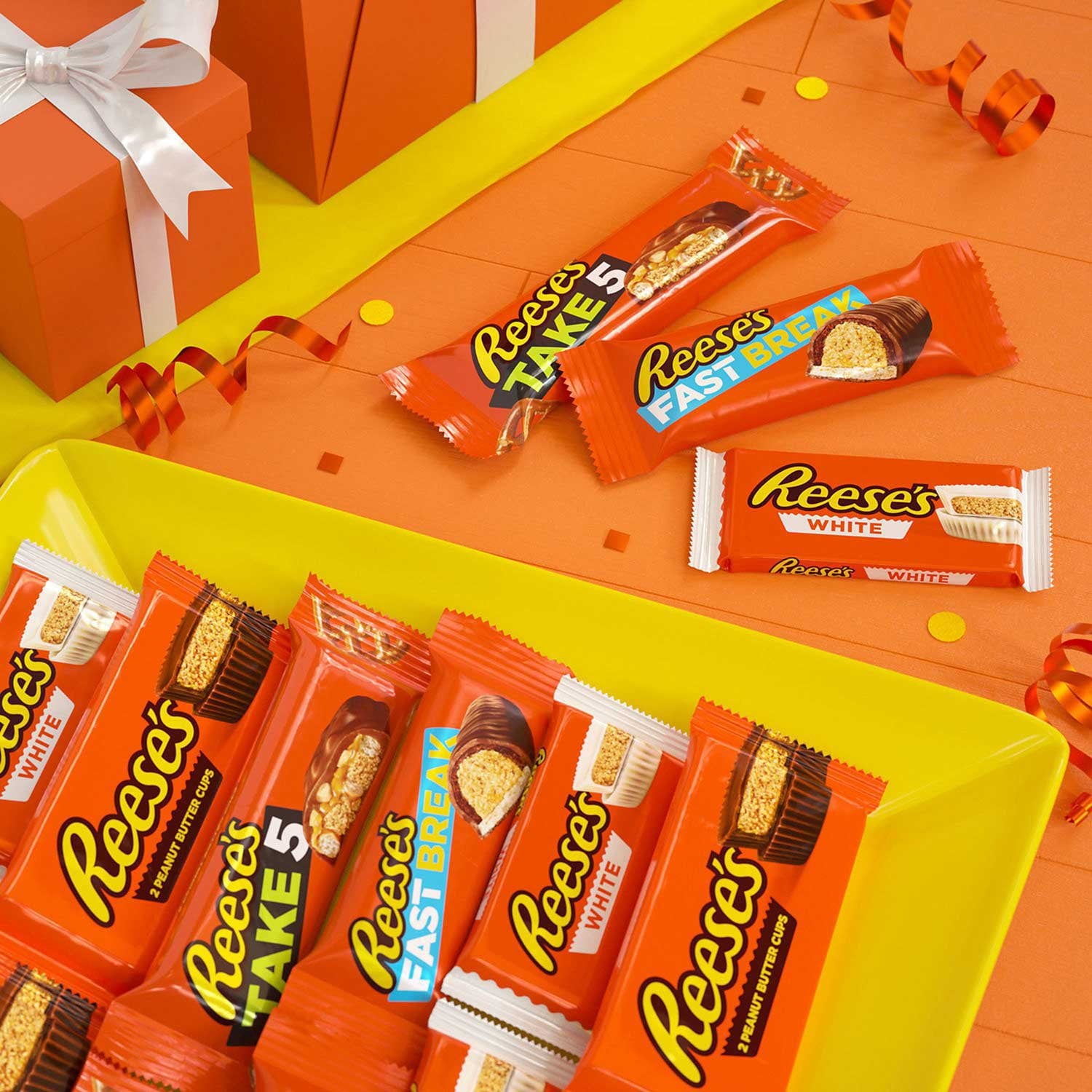 리시스(REESE'S) 피넛버터 캔디 버라이어티팩 20팩 — 미니·바이트·컵 조합팩