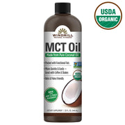 윈드밀 USDA 유기농 MCT 오일 – 에너지·케톤 생성·다이어트 지원, 32fl oz