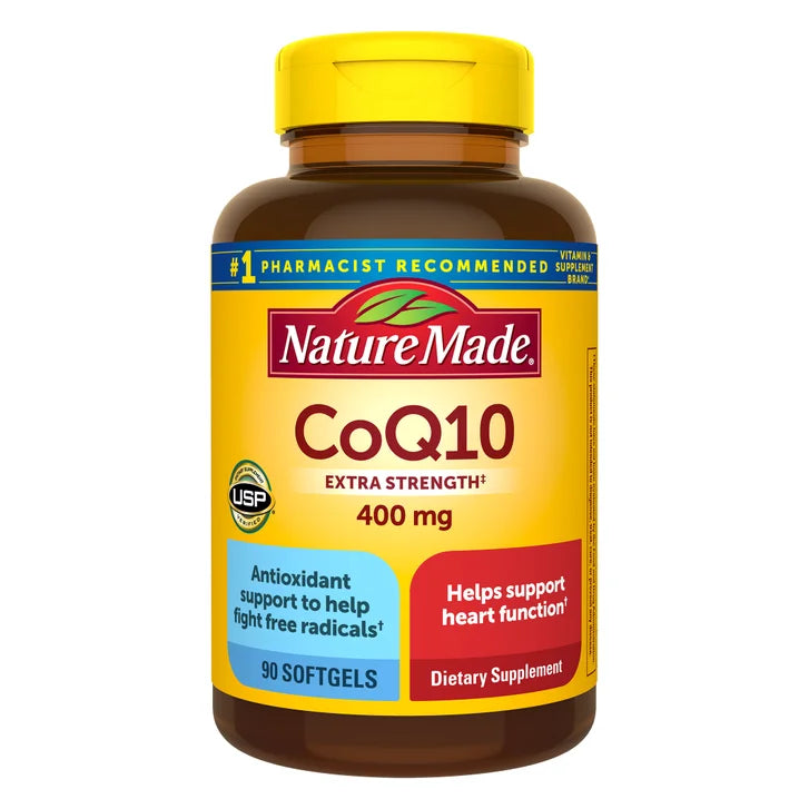네이처메이드 코큐텐 400mg – 심장 에너지·항산화 강화, 90소프트젤