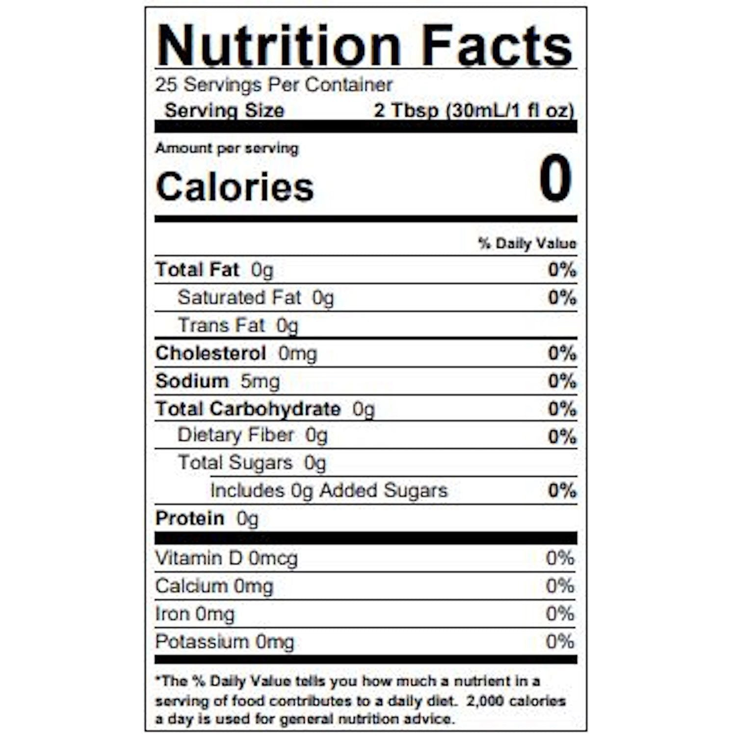 토라니 무설탕 바닐라 시럽 25.4 fl. oz – 깔끔한 바닐라 향