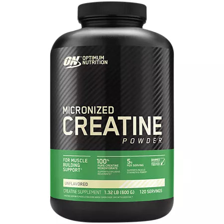 Optimum Nutrition Micronized Creatine Powder – Unflavored (1.32 lbs./120 Servings)