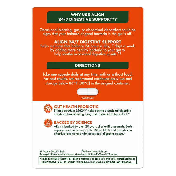 얼라인 데일리 프로바이오틱 – 장 건강·균형 유지, 84캡슐