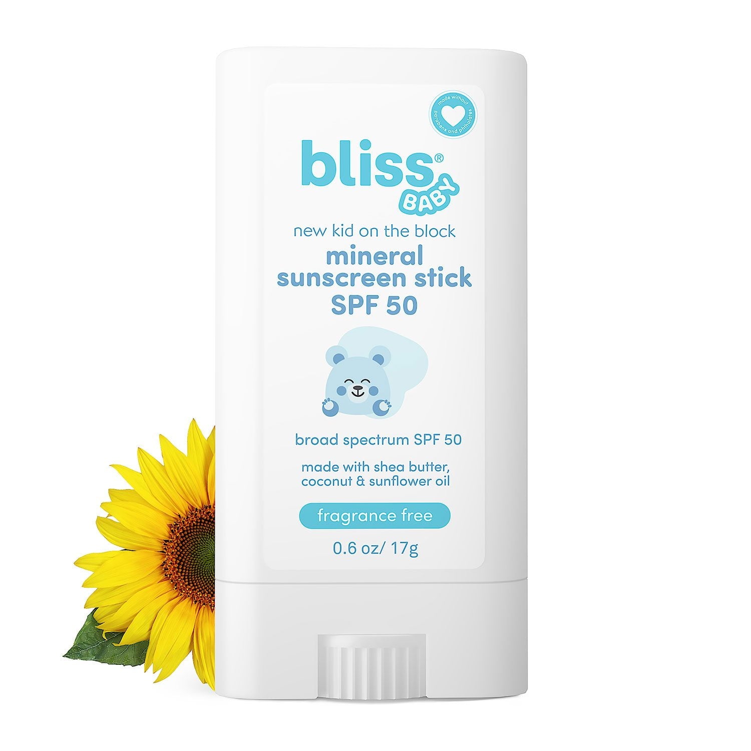 블리스(Bliss) 베이비 미네랄 선스크린 SPF 50 로션 & 스틱 세트 — 무기자차 자외선 차단