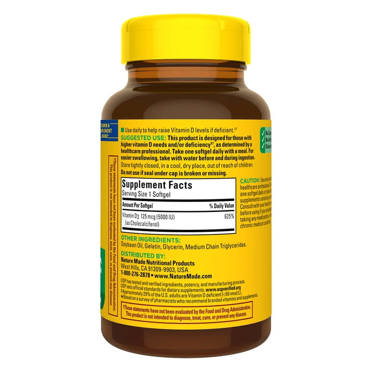 네이처메이드 비타민 D 엑스트라 스트렝스 125mcg, 240 소프트젤