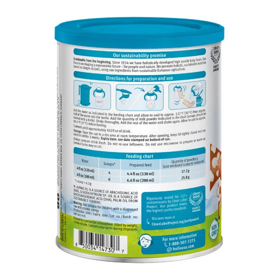 홀레 소우유 토들러 드링크 14.1 oz × 6캔 – 유럽산 소우유 기반 영·유아 음료