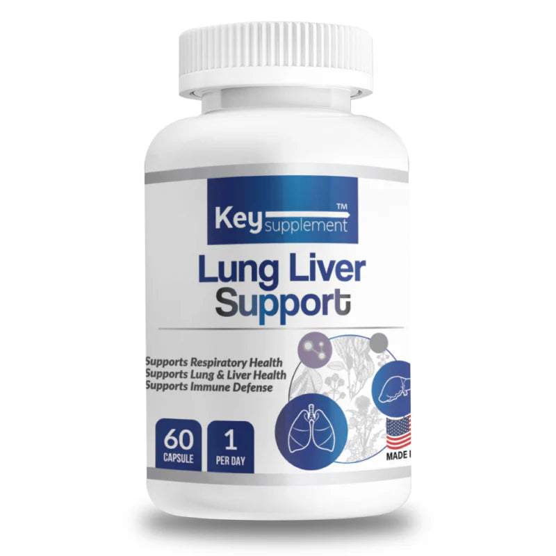 키서플리먼트 렁 & 리버 서포트 콤플렉스 – 밀크씨슬·동충하초·유칼립투스·퀘르세틴 함유, 간 해독·폐 컨디션 관리 포뮬라