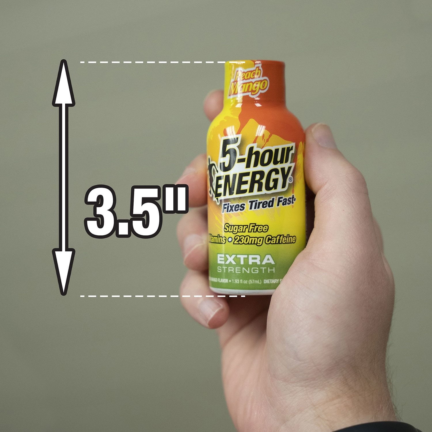 파이브아워에너지 엑스트라 스트렝스 피치 망고맛 1.93 oz × 24 – 상큼한 과일 풍미 에너지 샷