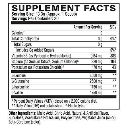 익스텐드 오리지널 BCAA 녹아웃 후르츠 펀치 14.1oz 30회분