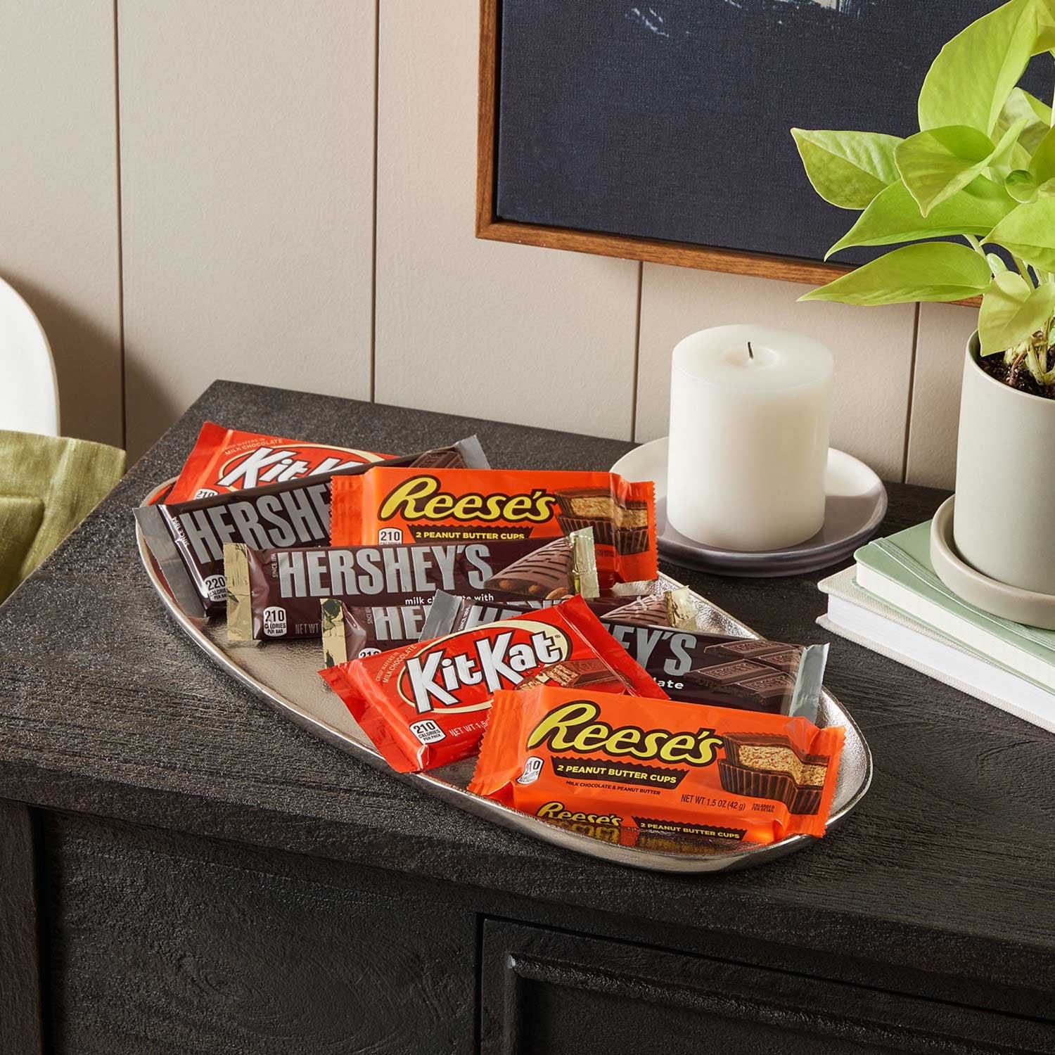 허쉬(HERSHEY'S) 버라이어티팩 밀크 초콜릿 캔디 30팩 — 다양한 미니 초콜릿 세트