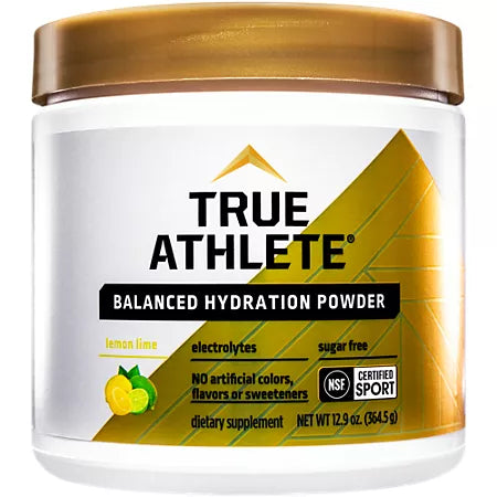 트루 애슬릿 밸런스드 하이드레이션 파우더 레몬 라임 12.9 oz., 90 Servings – NSF 인증 수분 보충 포뮬러