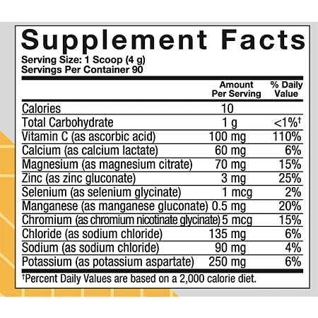 트루 애슬릿 밸런스드 하이드레이션 파우더 레몬 라임 12.9 oz., 90 Servings – NSF 인증 수분 보충 포뮬러