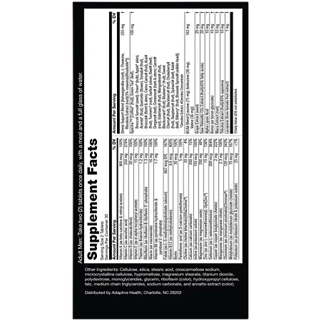 뉴제닉스 남성 데일리 멀티비타민 활력·에너지·스태미나 강화 포뮬러 60정