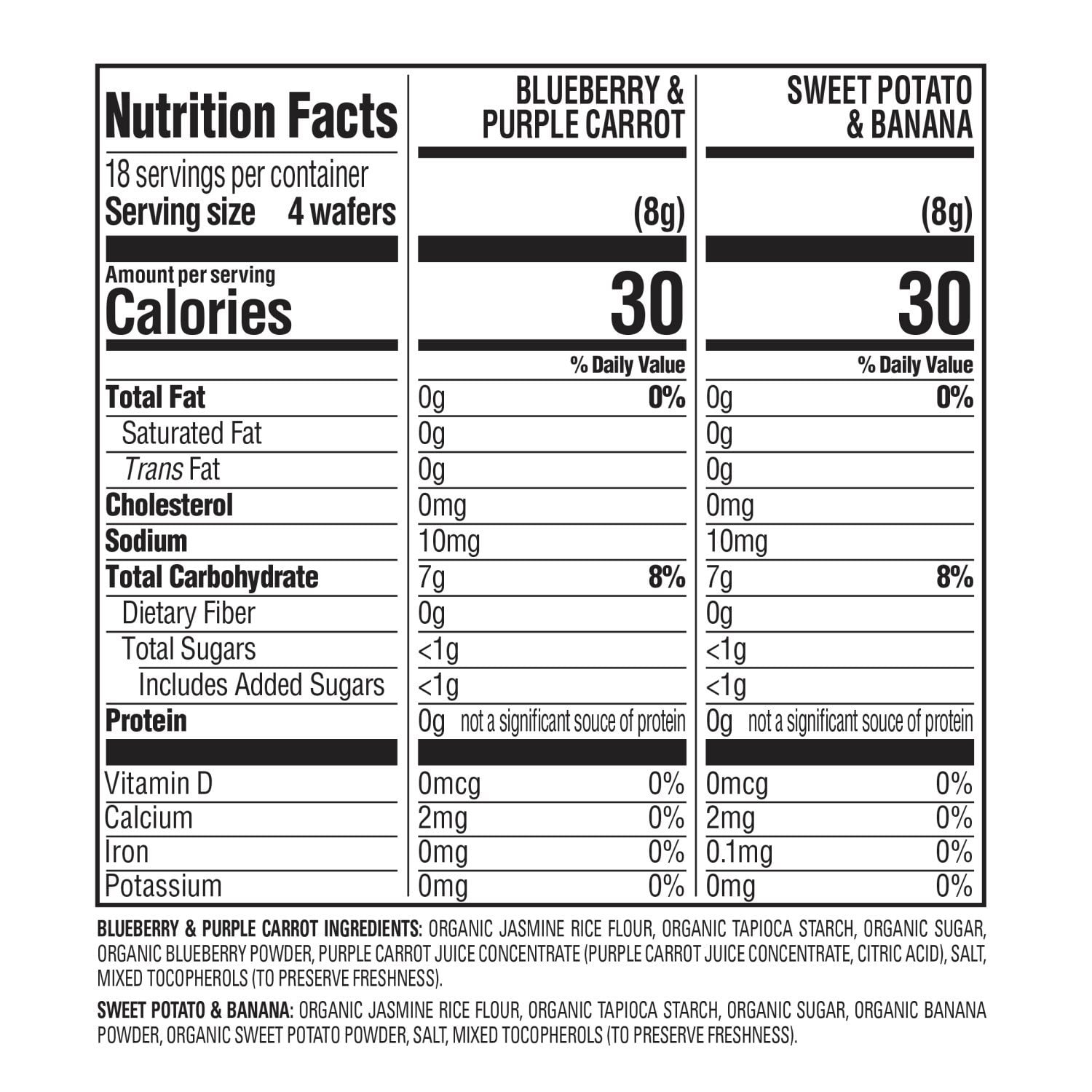 해피BABY 오가닉 티딩 웨하스 36팩 — 초기 이유식용 부드러운 떡뻥