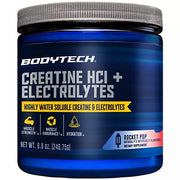 BodyTech Creatine HCl + Electrolytes Powder – Highly Water-Soluble & Bioavailable – Rocket Pop (8.8 oz./75 Servings)