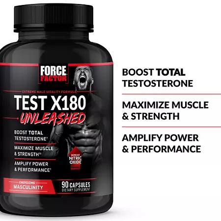 포스팩터 테스트 X180 언리쉬드 남성 파워·스태미나 강화 테스토스테론 집중 부스터 90캡슐