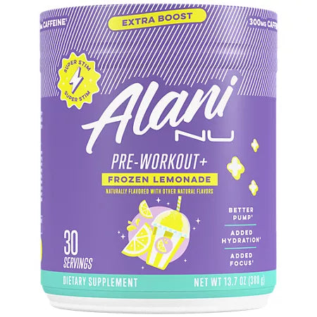 알라니 뉴 프리워크아웃 엑스트라 부스트 프로즌 레모네이드 13.7oz 30회분
