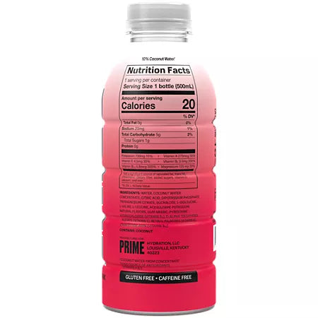 프라임 하이드레이션 BCAA 블렌드 체리 프리즈 16.9 fl. oz., 12 pk. – BCAA 함유 수분 보충 음료