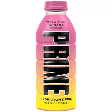 프라임 하이드레이션 BCAA 블렌드 스트로베리 바나나 16.9 fl. oz., 12 pk. – BCAA 함유 수분 보충 음료