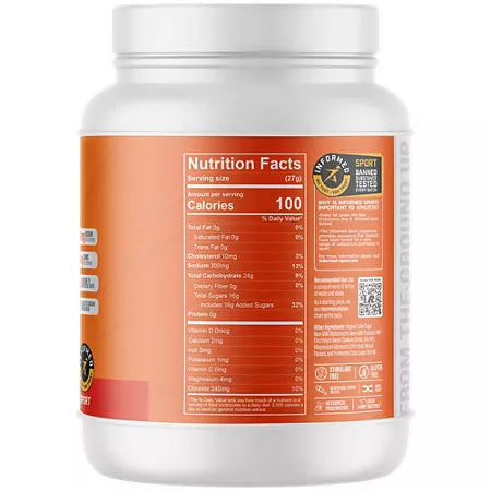RAW 퓨얼 프리미엄 엔듀런스 포뮬러 오렌지 57.28 oz., 60 Servings – 지구력 중심의 전해질·퍼포먼스 파우더
