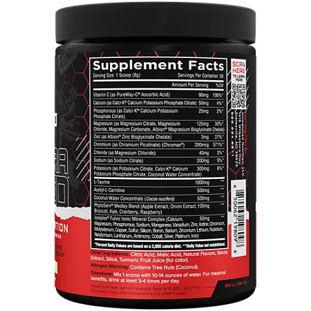 언매치드 일렉트라 슈레드 레몬 라임 셔벗 14.11 oz., 50 Servings – 전해질 기반 하이드레이션 파우더