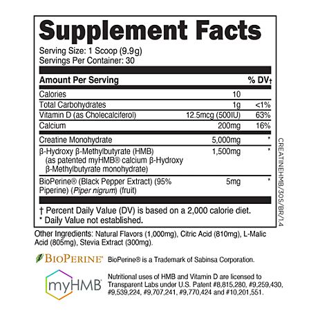 Transparent Labs Creatine HMB – Blue Raspberry (0.65 lbs./30 Servings)