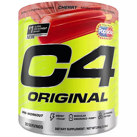 셀루코어 C4 오리지널 프리워크아웃 팝시클 체리 8.8oz 30회분