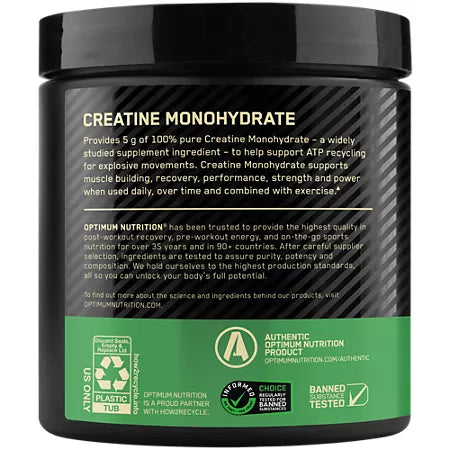 Optimum Nutrition Micronized Creatine Monohydrate Powder – Blueberry Lemonade (12.69 Oz / 60 Servings)
