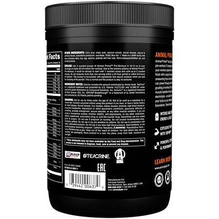 애니멀 프리워크아웃 프라이멀 캔디 크러쉬드 17.8oz 25회분