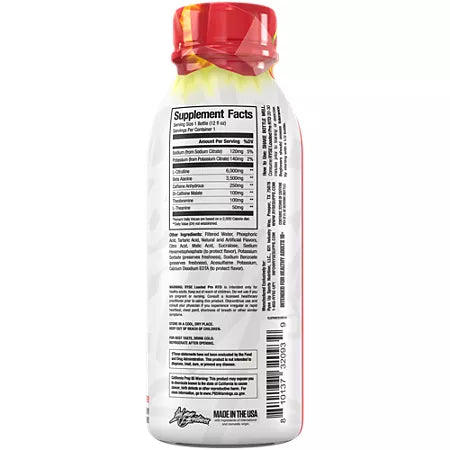 라이즈 RTD 프리워크아웃 링팝 체리 12병 12fl oz