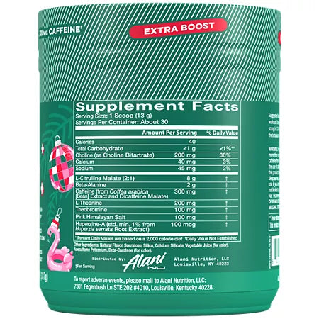 알라니 뉴 프리워크아웃 엑스트라 부스트 윈터 원더랜드 13.6oz 30회분