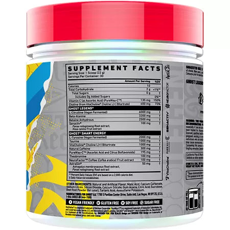 고스트 레전드 V4 프리워크아웃 스웨디시 피쉬 23.3oz 30회분