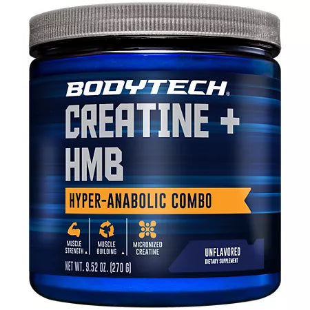 바디텍 크레아틴 + HMB 하이퍼 아나볼릭 콤보 무맛 9.52oz 30회분