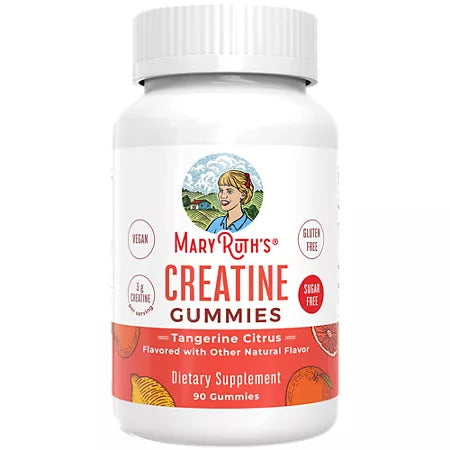 MARYRUTH'S Creatine Gummies - Tangerine Citrus (90 Gummies)
