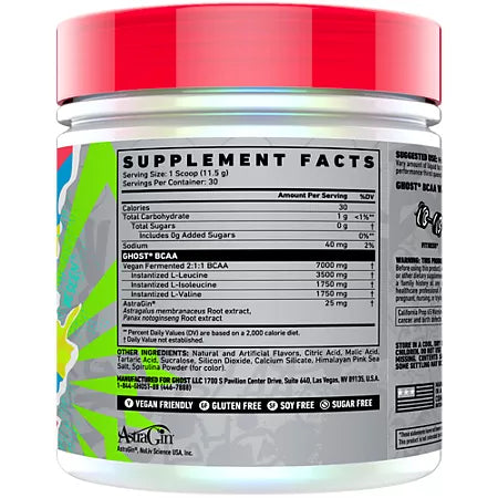 고스트 BCAA 블루 라즈베리 12.2oz 30회분