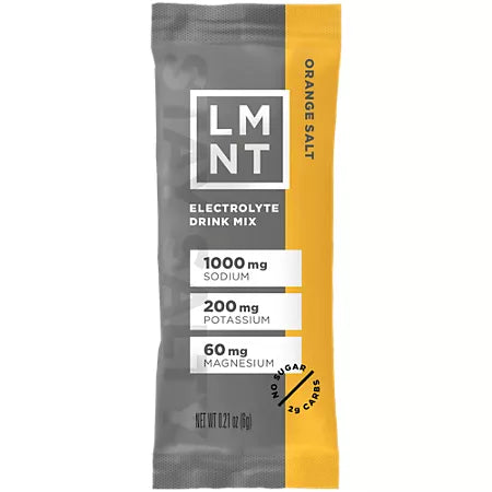 LMNT 전해질 드링크 믹스 오렌지 솔트 12 스틱 – 무설탕 전해질 파우더